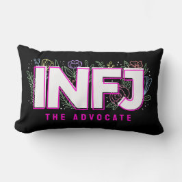 INFJ Einführung Label MBTI Personality Type Floral Lendenkissen