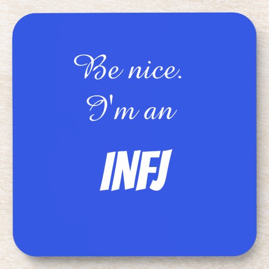 INFJ Hard plastic Untersetzer (Vorderseite)