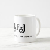 INFJ Ich stecke nicht, ich denke Kaffeetasse (VorderseiteRechts)