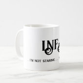 INFJ Ich stecke nicht, ich denke Kaffeetasse (Vorderseite Links)