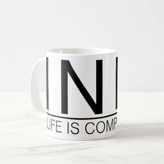 INFJ Leben ist schwierig Kaffeetasse (Vorderseite Links)