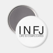 INFJ Life ist kompliziert Magnet (Vorderseite/Rückseite)