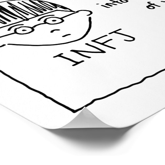 INFJ - Notizen drucken Poster (Ecke)