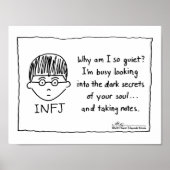 INFJ - Notizen drucken Poster (Vorne)