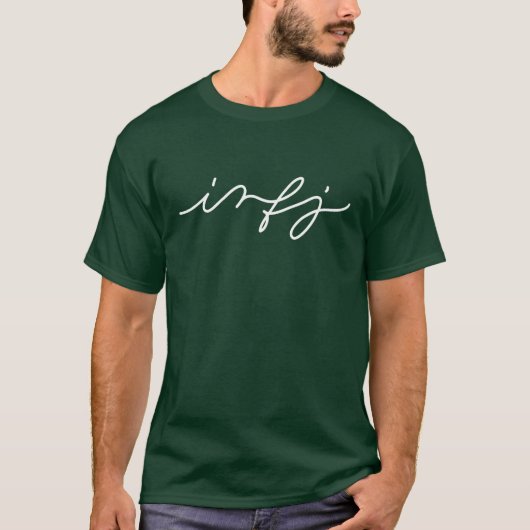 INFJ Persönlichkeit in der Kalligraphie - T-Shirt (Vorderseite)