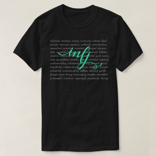 INFJ Shirt MBTI MyersBriggs Persönlichkeitstyp (Design vorne)