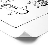 INFJ Square Peg Print Poster (Ecke)