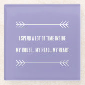 INFJ Vibes Glasuntersetzer (Vorderseite)