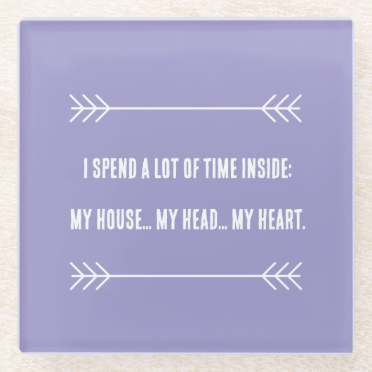 INFJ Vibes Glasuntersetzer (Vorderseite)