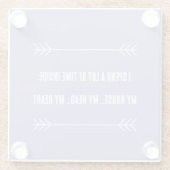 INFJ Vibes Glasuntersetzer (Rückseite)