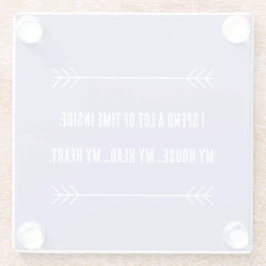 INFJ Vibes Glasuntersetzer (Rückseite)