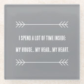 INFJ Vibes Glasuntersetzer (Vorderseite)