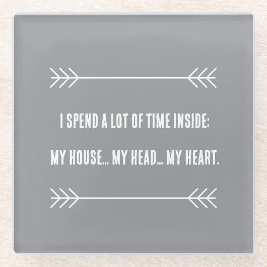 INFJ Vibes Glasuntersetzer (Vorderseite)