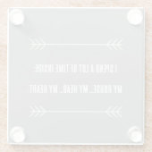 INFJ Vibes Glasuntersetzer (Rückseite)