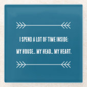 INFJ Vibes Glasuntersetzer (Vorderseite)