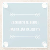 INFJ Vibes Glasuntersetzer (Rückseite)