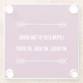 INFJ Vibes Glasuntersetzer (Rückseite)