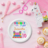 Inflatable Bounce House Jump Birthday Party Pappteller (Party)