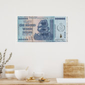 Inflation, an die man glauben kann! poster (Küche)