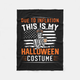Inflation Das ist mein Halloween-Skelettkostüm Fleecedecke