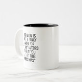 Inflation Funny Christmas Meme Tasse Kaffee (Vorderseite Links)
