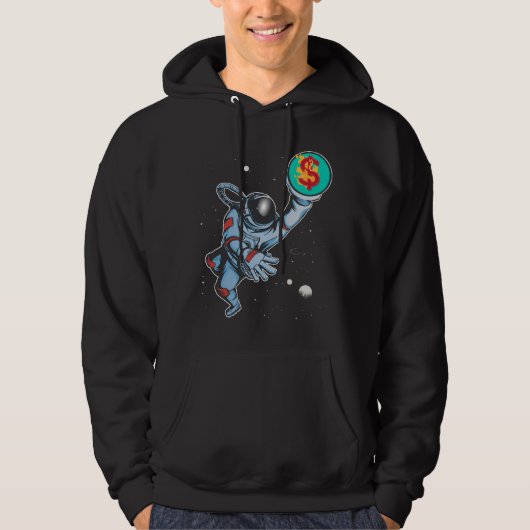 Inflation für den Mondastronauten Hoodie (Vorderseite)