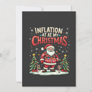 Inflation hat mir Weihnachten Weihnachtsökonomie g Einladung