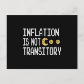 Inflation is not transitory postkarte (Vorderseite)