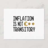 Inflation is not transitory postkarte (Vorderseite)