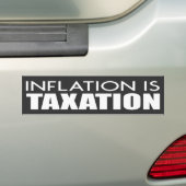Inflation ist Besteuerung gegen Joe Biden Autoaufkleber (Auf Auto)