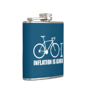 Inflation ist ein gutes Fahrrad Flachmann (Rechts)