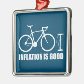 Inflation ist ein gutes Fahrrad Ornament Aus Metall (Links)