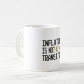 Inflation ist nicht vorübergehend kaffeetasse (Vorderseite Links)
