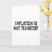 Inflation ist nicht vorübergehend karte (Gelbe Blume)