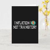 Inflation ist nicht vorübergehend karte (Gelbe Blume)