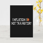 Inflation ist nicht vorübergehend karte (Gelbe Blume)
