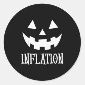 Inflations-Halloween-Kostüm Kostüm Paare passend Runder Aufkleber (Vorderseite)