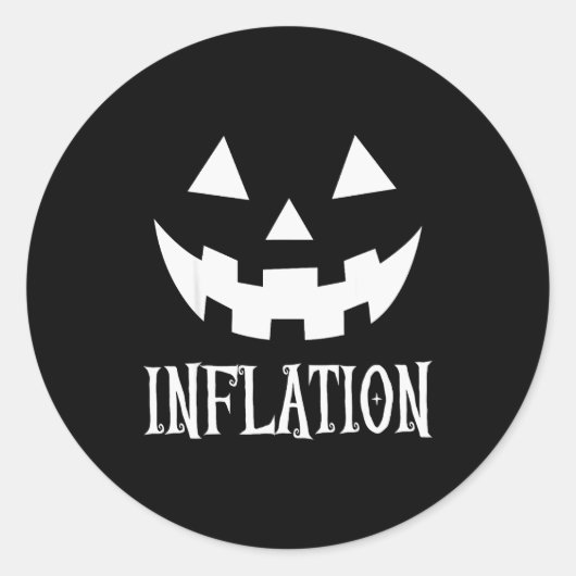 Inflations-Halloween-Kostüm Kostüm Paare passend Runder Aufkleber (Vorderseite)