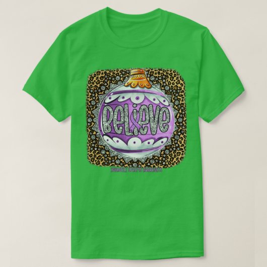 Infle Spasms Awareness Glauben Ornament Leopard ch T-Shirt (Design vorne)