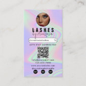 Influencer Beauty Makeup Artist Hair Lashes Fotos Visitenkarte (Vorderseite)