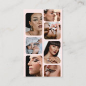 Influencer Beauty Makeup Artist Hair Lashes Fotos Visitenkarte (Rückseite)