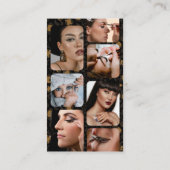 Influencer Beauty Makeup Artist Hair Leopard Print Visitenkarte (Rückseite)