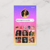 Influencer Beauty Nail Tech Social Media QR-Code Visitenkarte (Rückseite)