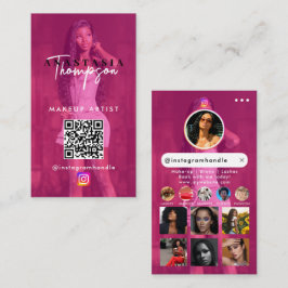 Influencer Beauty Nail Tech Social Media QR-Code Visitenkarte
