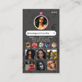 Influencer Beauty Nail Tech Social Media QR-Code Visitenkarte (Rückseite)