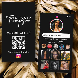 Influencer Beauty Nail Tech Social Media QR-Code Visitenkarte
