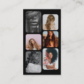 Influencer Beauty Salon Haare Makeup Fotos Rosa Visitenkarte (Rückseite)