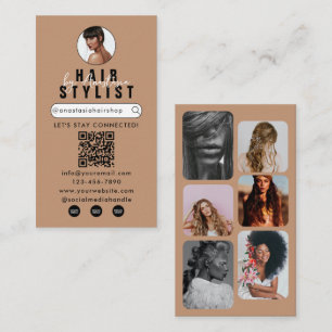 Influencer Beauty Salon Haare Makeup Fotos Visitenkarte