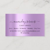 Influencer Blue Gold Tropfens Gold Holographic Visitenkarte (Rückseite)