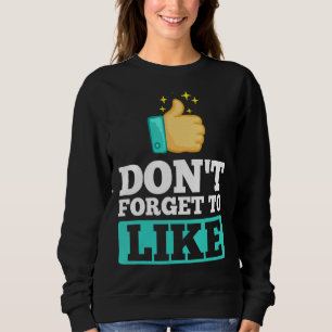 Influencer Content Creator Social Media Specialist Sweatshirt